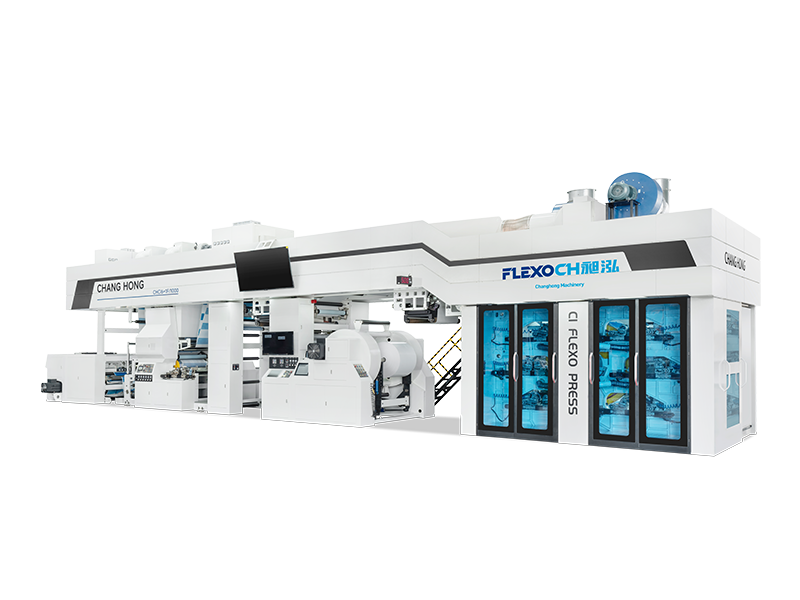 Máquina flexográfica gearless