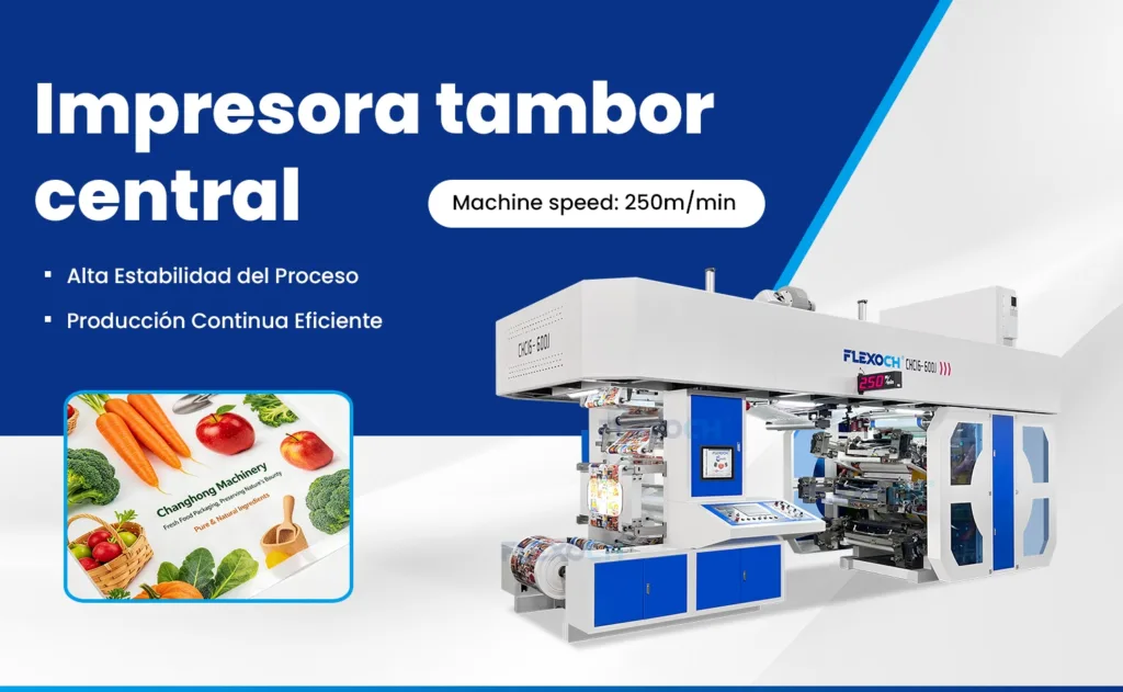 Impresora tambor central en la producción industrial: estabilidad de proceso como nuevo estándar de la flexografía moderna