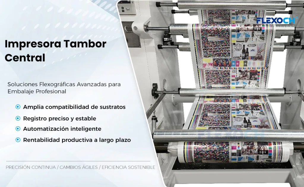 Cómo elegir una Impresora tambor central adecuada para una línea de producción flexográfica