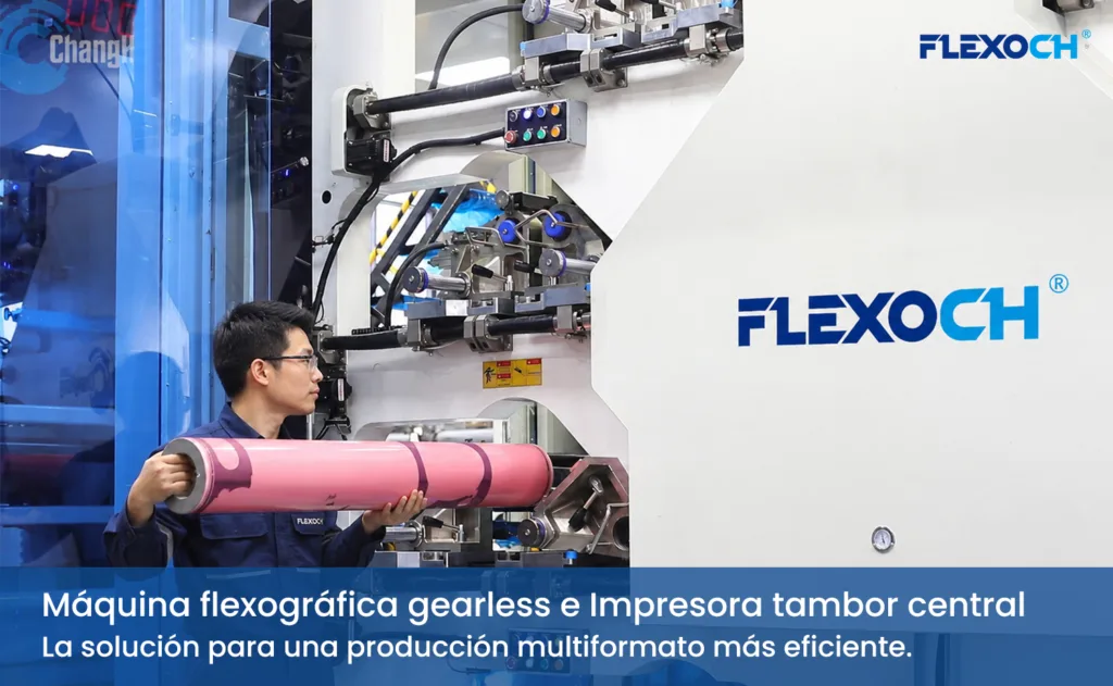 Cómo la Máquina flexográfica gearless y la Impresora tambor central responden al reto de la producción multiformato