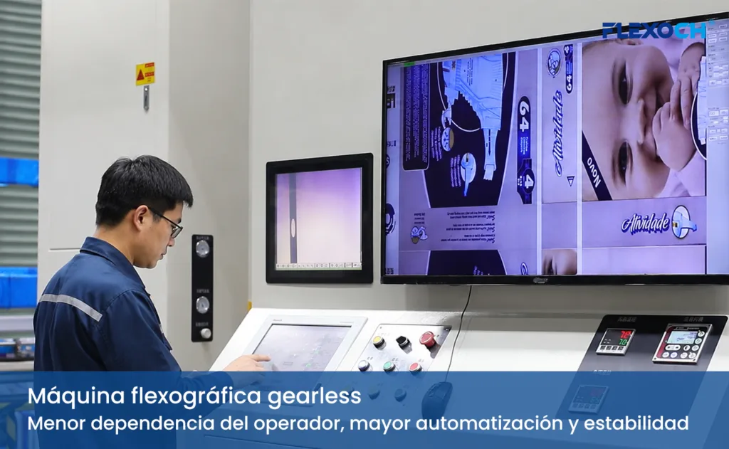 Cómo la Máquina flexográfica gearless reduce la dependencia del operador en la impresión moderna